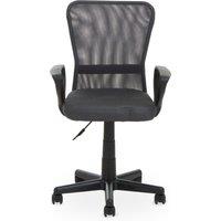 Orsina Comfortable Home Office Chair - Grey/Light Grey, Ergonomic Work From Office Chair, Movable Chair For Bedroom in Dark Grey