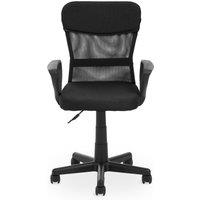 Orsina Comfortable Home Office Chair - Grey/Light Grey, Ergonomic Work From Office Chair, Movable Chair For Bedroom in Black