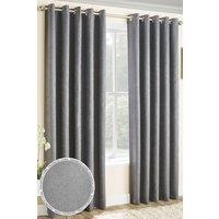 Enhanced Living 'Vogue' Grey Eyelet Thermal Noise Reducing Dim Out Curtains Pair | Size: 229 cm width x 274 cm drop