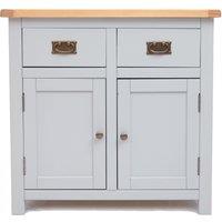 Cabinet Bits Argenta Light Grey 2 Drawer 2 Door Sideboard Brass Drop Handle