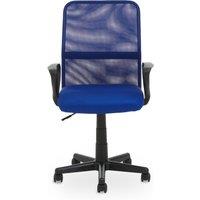 Orsina Ergonomic Black Home Office Chair, Comfortable Design Work From Home Chair, Movable Ergonomic Work Chair in Blue