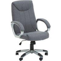 Orsina Comfortable Grey Home Office Chair, Ergonomic Work From Office Chair, Movable Ergonomic Chair For Bedroom