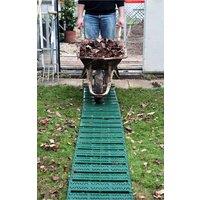 Instant Roll Out Garden Path Green Plastic Chevron 3m