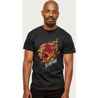 MORTAL KOMBAT Men's Scorpion Head T-Shirt in Black | Size: XL