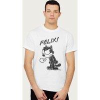 Felix The Cat Men's Angry T-Shirt in White | Size: 2XL