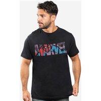 Spider Man Men's Spiderman Window T-Shirt Black | Size: Large
