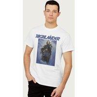 Highlander Men's 1986 Theatrical Poster T-Shirt in White | Size: Large