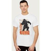 King Kong Men's Roaring The 8th Wonder Of The World T-Shirt in White | Size: Medium