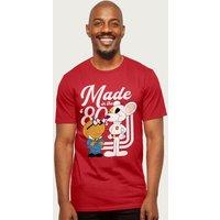 Danger Mouse Men's Made In The 80s T-Shirt in Red | Size: XL