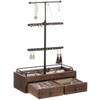 Retractable Jewelry Display Stand with Drawers