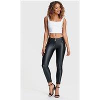 WR.UP Faux Leather Mid Rise 7/8 Length Trousers