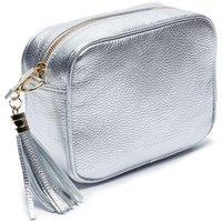 Elie Beaumont Women's Crossbody Tassel Bag in Silver