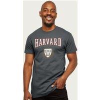 Harvard University Men's Classic Crest T-Shirt in Dark Grey | Size: XL