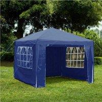 Gr8 Garden Blue Gazebo With Sides Garden Marquee Tent 3x3m