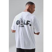 Man Active Golf Oversized Backprint T-shirt