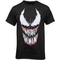 Marvel Boy's Spider Man Venom Teeth Face T-Shirt in Black | Size: 5-6 Years