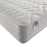 Somnior Memory Foam Quilted Sprung Mattress Medium Feel in White | Size: King