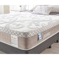 Somnior Hybrid Memory Foam Pocket Spring Mattress Designed For The Ultimate Sleep, Breathable With Back Support in White | Size: Double