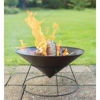 Primrose Kalama Cast Iron Fire Pit Bowl 54cm in True Black