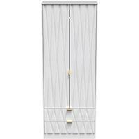 Ready Assembled 2 U Dallas 2 Door 2 Drawer Wardrobe (Ready Assembled) in White