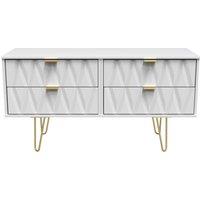 Ready Assembled 2 U Dallas 4 Drawer Bed Box (Ready Assembled) in White