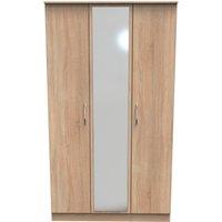 Ready Assembled 2 U Hampshire Triple Mirror Wardrobe (Ready Assembled) in Light Oak