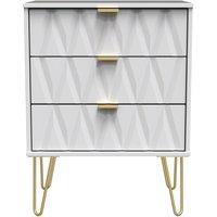 Ready Assembled 2 U Dallas 3 Drawer Midi Sideboard (Ready Assembled) in White