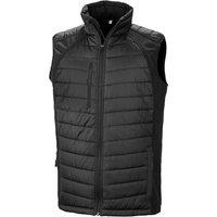Result Men's Black Compass Padded Soft Shell Gilet | Size: 3XL
