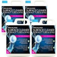 ProKleen Hot Tub, Spa & Whirlpool Antibacterial Surface Cleaner 4 x 5L in Clear