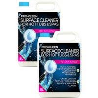 ProKleen Hot Tub, Spa & Whirlpool Antibacterial Surface Cleaner 2 x 5L in Clear