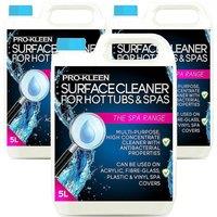 ProKleen Hot Tub, Spa & Whirlpool Antibacterial Surface Cleaner 3 x 5L in Clear