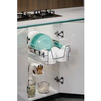 Metal Sliding Cabinet Wire Basket Pull Out Organizer Kitchen