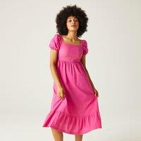 Regatta Women's Emilrah Tiered Midi Dress in Dark Pink | Size: 16