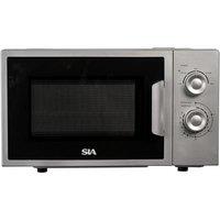 SIA 20L Silver Microwave, Freestanding, 700W - FAM21SI