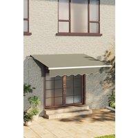 2.5m W x 2m D Outdoor Retractable Patio Awning for Window & Door