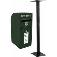 Monstershop Green Irish Post Box with Stand