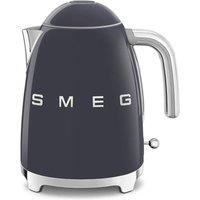 Smeg Kettle & 2-Slice 950W Toaster, Stainless Steel, Slate Grey