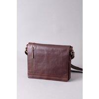 Lakeland Leather 'Keswick' Large Leather Messenger Bag in Brown