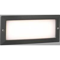 Netlighting Stripe Outdoor LED Recessed Wall Light Wall Light Dark Grey 5W 3000K IP54