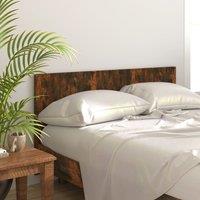 Berkfield Home Bed Headboard Smoked Oak 160x1.5x80 cm Engineered Wood in Brown