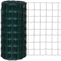 Berkfield Home Euro Fence Steel 10x0.8 m Green