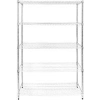 Monstershop KuKoo Wire Racking - 60cm x 120cm x 180cm in Silver | Size: 60 cm x 120 cm x 180 cm