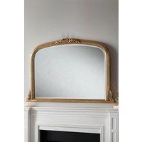 Beaded Overmantle Mirror Gold Bevelled 101(w)x66cm(h)