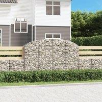 Arched Gabion Basket 200x30x120/140 cm Galvanised Iron