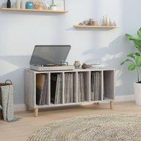 Berkfield Home Record Cabinet Grey Sonoma 100x38x48 cm Engineered Wood | Size: 100 x 38 x 48 cm