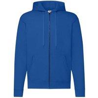 Fruit of the Loom Men's Classic Zipped Hoodie in Blue | Size: Small