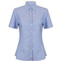 Henbury Women's Oxford Modern Shirt in Blue | Size: Large