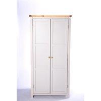 Cabinet Bits Argenta 2 Door Wardrobe Wood Knob in Light Grey
