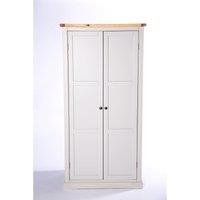 Cabinet Bits Loreo 2 Door Wardrobe Brass Knob in Light Grey