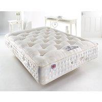 Somnior Elizabeth Two Sided Medium Soft & Medium Firm Mattress Natural Fillings in White | Size: Super King